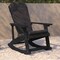 Flash Furniture Black Adirondack Rockers - Gray Cushions, 2PK 2-JJ-C14705-CSNGY-BK-GG - alternate 9